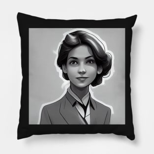 Female scientist | Comics style Pillow