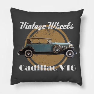 Vintage Wheels - Cadillac V16 Pillow