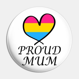 Proud Mum LGBT Gay Pride Month Pansexual Flag Pin