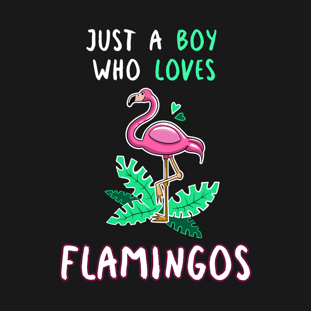 Just A Boy Who Loves Flamingos by LetsBeginDesigns