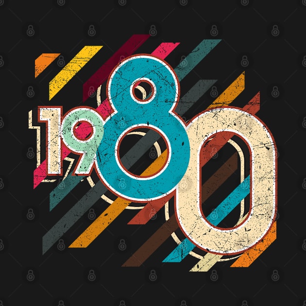 Vintage 1980 Birthday by MintaApparel