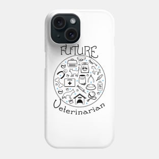 Future Veterinarian, Vet Tech, Vet Major Phone Case