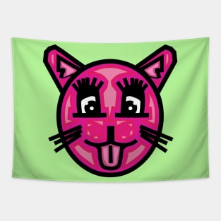 Pink Female Cat - Kitten Tapestry