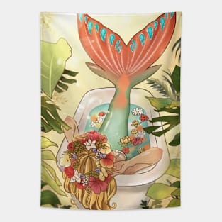 Mermaid Bath Tapestry