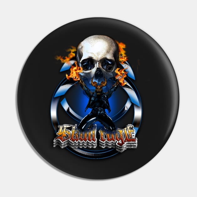 Skull Rage Pin by monoguru