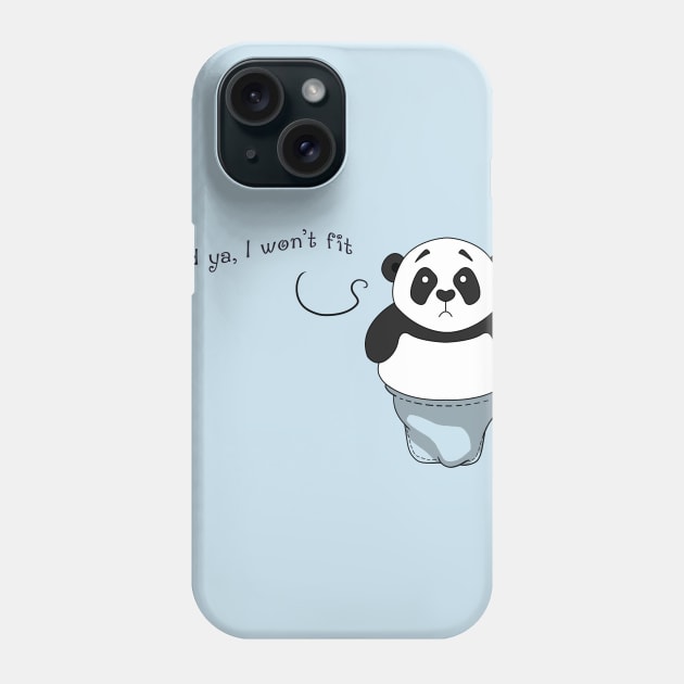 Panda Won't Fit Phone Case by vangega