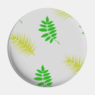 Green and yellow palm leaves pattern design Pin