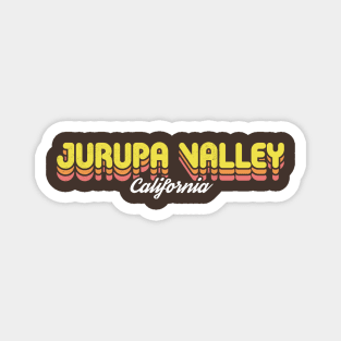 Retro Jurupa Valley California Magnet