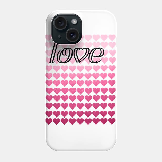 Love Hearts Phone Case by KimLeex