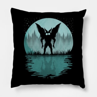 Mothman Full Moon Pillow