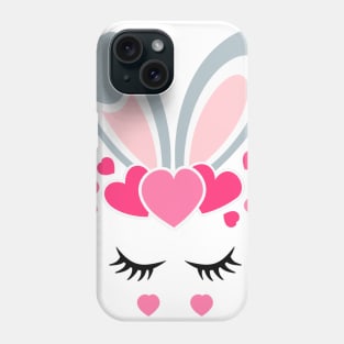 Girls Women Teens Easter Bunny Face Easter Egg Hunt Phone Case