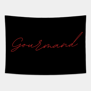 Gourmand - german language RED Tapestry