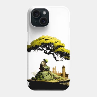 Contemplating the Complexities Under the Japanese Bonsai Tree No. 1 Phone Case