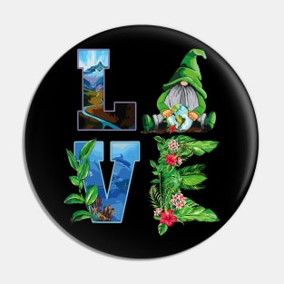 Love World Earth Day Planet Anniversary Pin