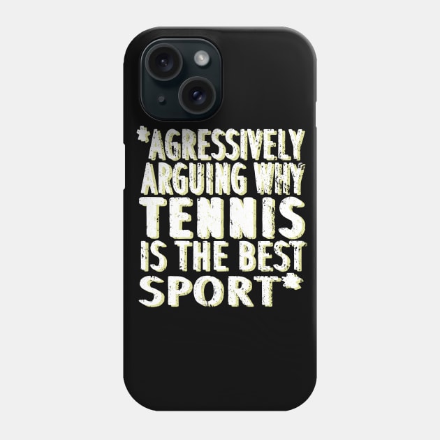 Tennis forehand backhand saying stop ball serve Phone Case by FindYourFavouriteDesign