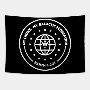 Galactic Federation - Earth C-137 - White Tapestry