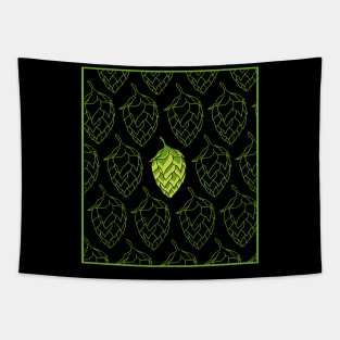 Beer Hops Pattern Tapestry