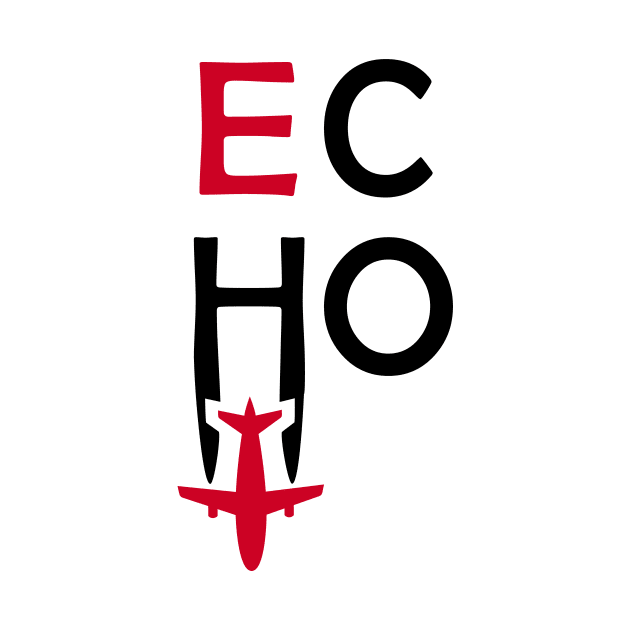 ECHO Aviation Phonetic Alphabet Pilot Airplane by For HerHim