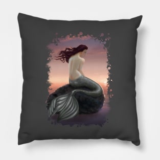 Mermaid and Sunset Pillow