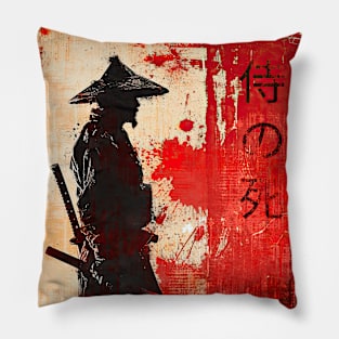 Vintage Japanese Death stalker samurai Pillow