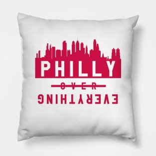 Philly over Everything - White/Red Pillow