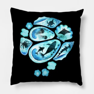 Dream of the Ocean Bed Pillow