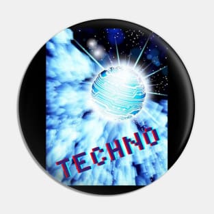 Techno Ball Party Shirt Pin
