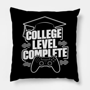 College Level Complete Funny Video Gamer Graduation Pillow