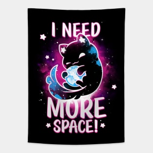 Asking for the universe - Evil Greedy Cat Tapestry