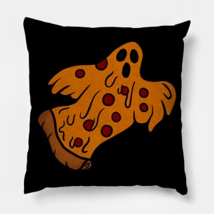 Funny Pizza Halloween Ghost, Scary Pizza Pillow