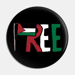 Free Palestine Pin