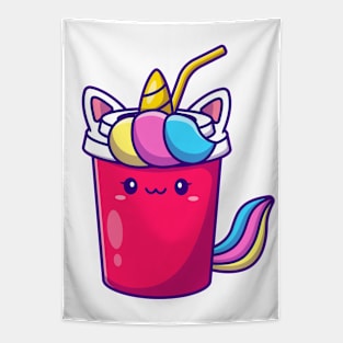 Cute Unicorn Soda Tapestry