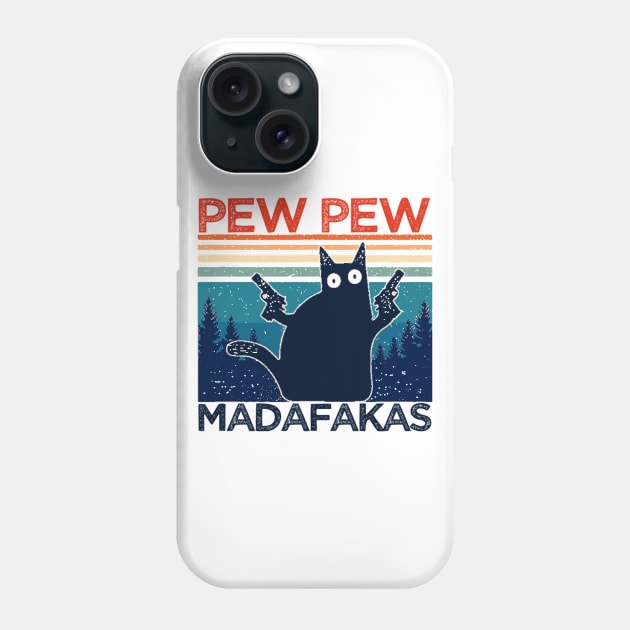 Pew Pew Cat Phone Case by CRE4TIX