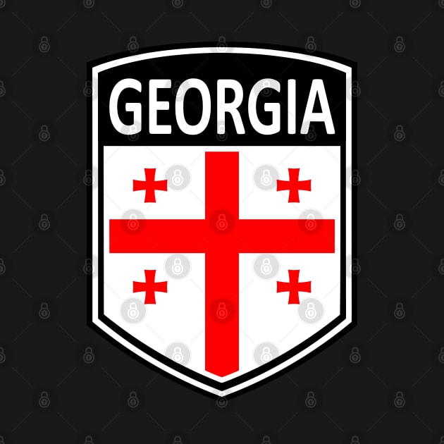 Flag Shield - Georgia by Taylor'd Designs