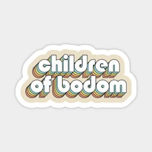 Childern Of School - Retro Rainbow Typography Faded Style Magnet