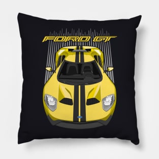 Ford GT-yellow and black Pillow