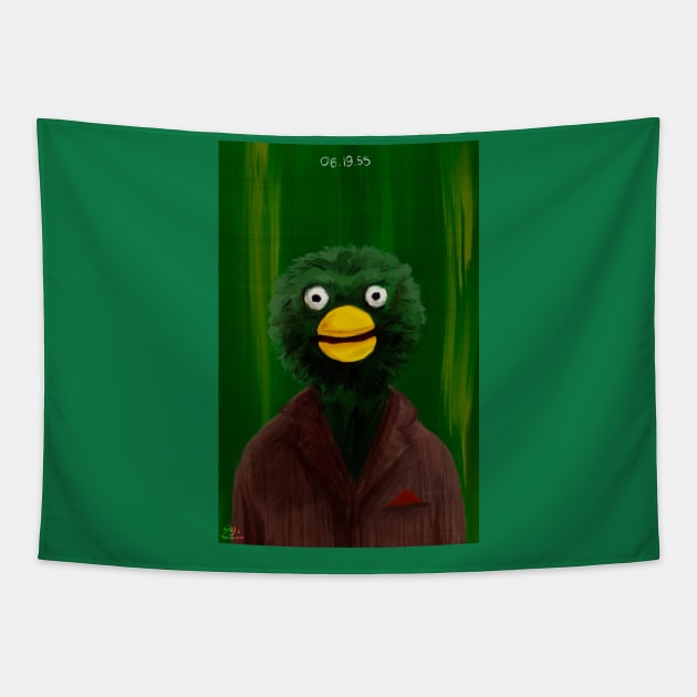 Don’t hug me I’m scared bird Tapestry by ThatJokerGuy