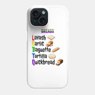 Breads of the Rainbow Lavash Garlic Baguette Tortilla Quick LGBTQ Phone Case