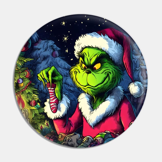 Whimsical Holidays: Grinch-Inspired Artwork and Festive Delights Pin by insaneLEDP