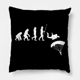 Skydiving Evolution Skydiver Parachuting Pillow