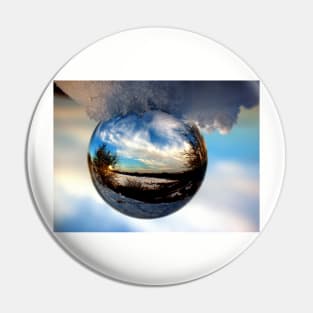 Crystal ball landscape Pin