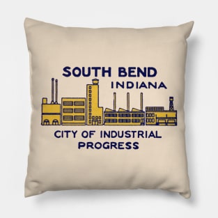 1940s South Bend Indiana Pillow