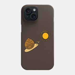 Snail towards the sun Phone Case