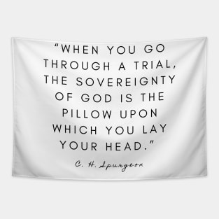 Charles Spurgeon Sovereignty of God Quote Tapestry