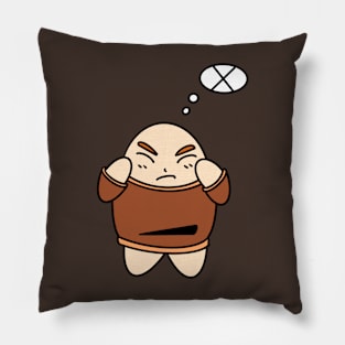 Stop thinking my friend - brown Pillow