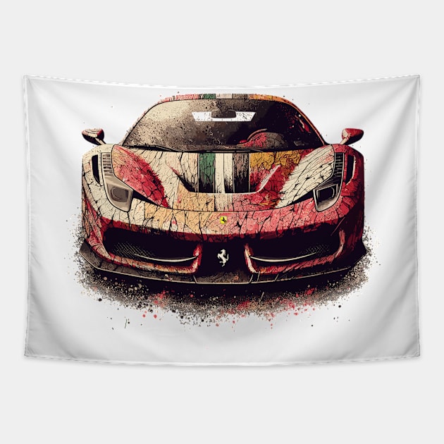 Ferrari 458 Tapestry by Vehicles-Art