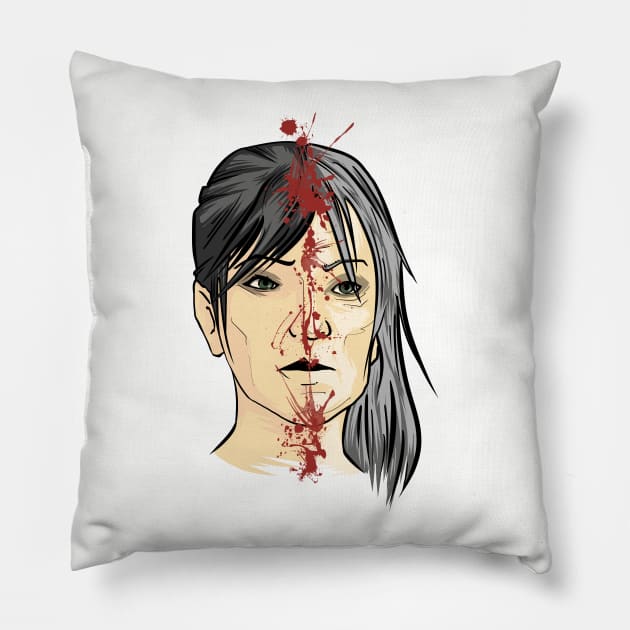 Morrigan - Flemeth Pillow by ArryDesign