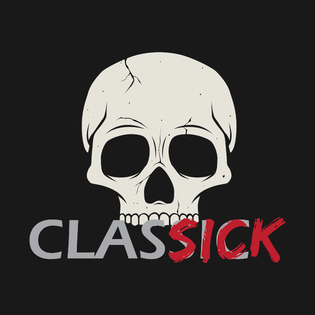 Classic Classick Cool Creative Beautiful Skull Design by Stylomart