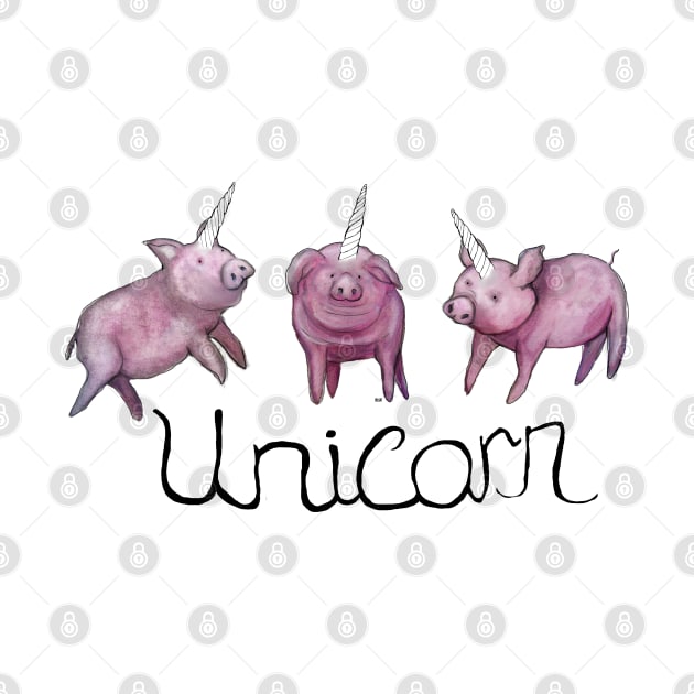 Unicorn Pigs by msmart