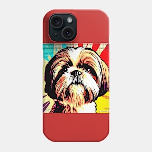 Shih Tzu pop art Phone Case